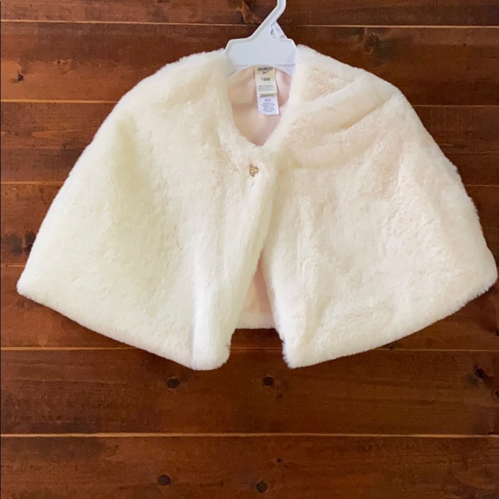 Toddler fur shawl